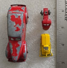 Vintage Red Tootsietoy Tootsie Toy Car Made In USA with 2 Free Car