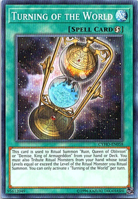 Turning Of The World CYHO-EN058 Yu-Gi-Oh! Light Play Unlimited 