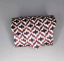 Bill Robinson Mens Tie Geometric Pattern Italian Silk Made In USA