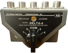 ALPHADELTA DELTA-4B 4-Position Coax Switch with SO-239 (UHF) Connectors