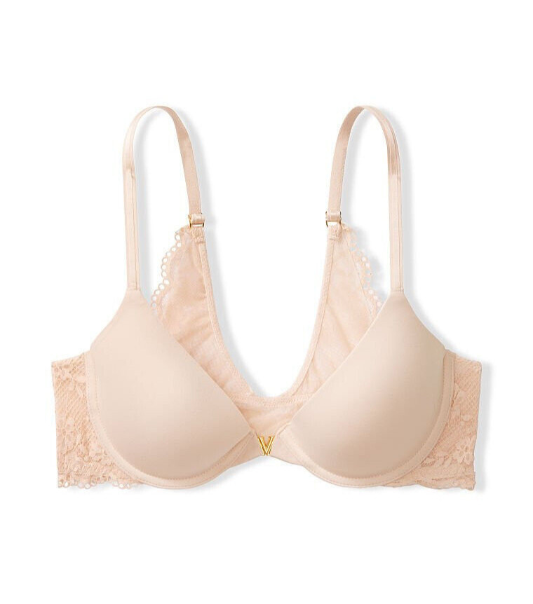 VICTORIA'S SECRET LOVE CLOUD UPLIFT LIGHT PUSH UP FRONT CLOSE BRA size 32 DDD-image
