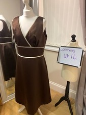 brown Alfred Sung bridesmaid/ formal dress / prom - 14 UK