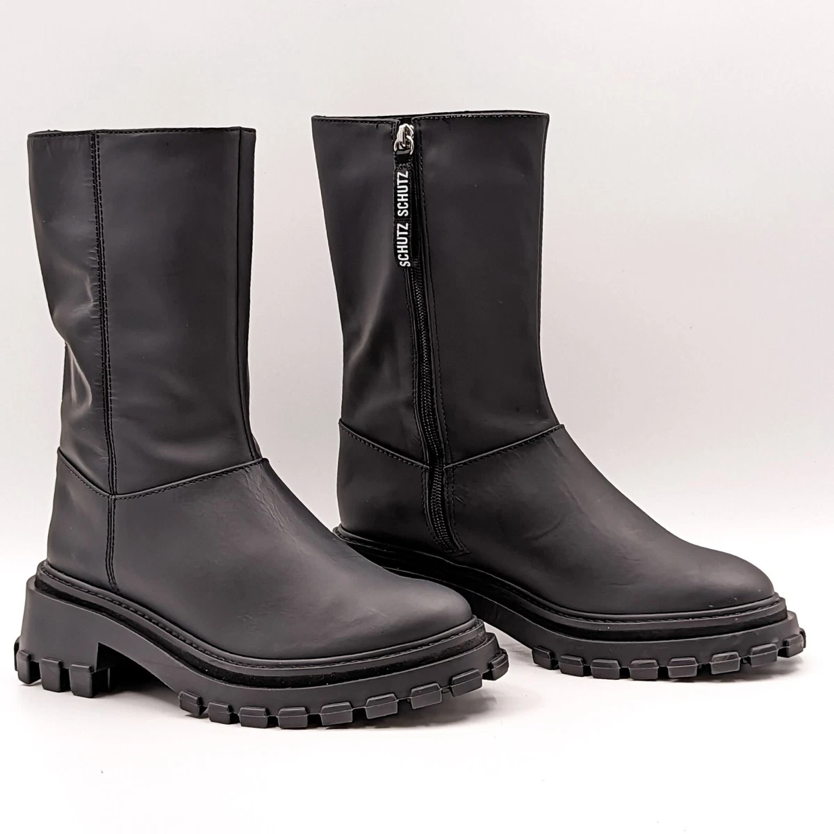 Schutz leather boots discount