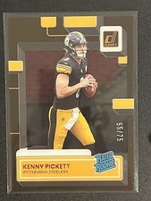2022 Panini Donruss Clearly Kenny Pickett /75 Rated Rookie Bronze #51 Steelers