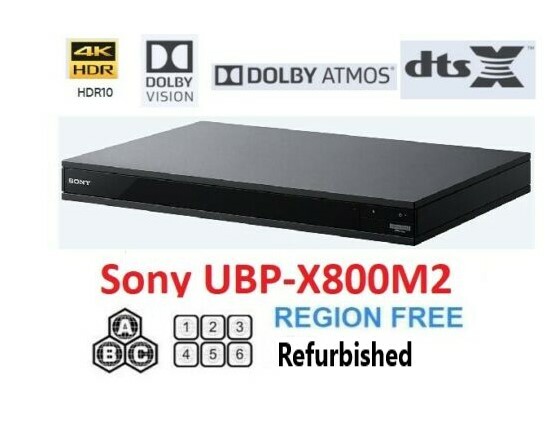 Sony UBP-X800M2 Refurbished REGION FREE BLU-RAY DVD PLAYER