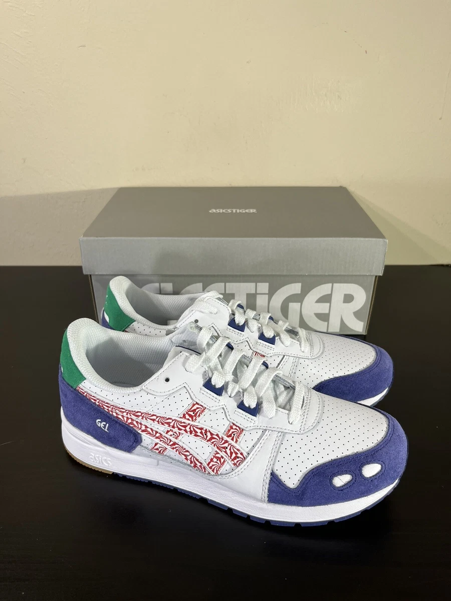 Asics Tiger Gel Lyte White Red Green 1191A166 101 Size 8 Brand New
