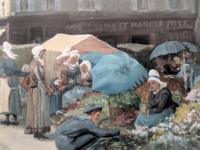 Gemälde 19. Jhd. von Helen Thornycroft 1848-1937, Markt, J.H. Foley, Christie's 