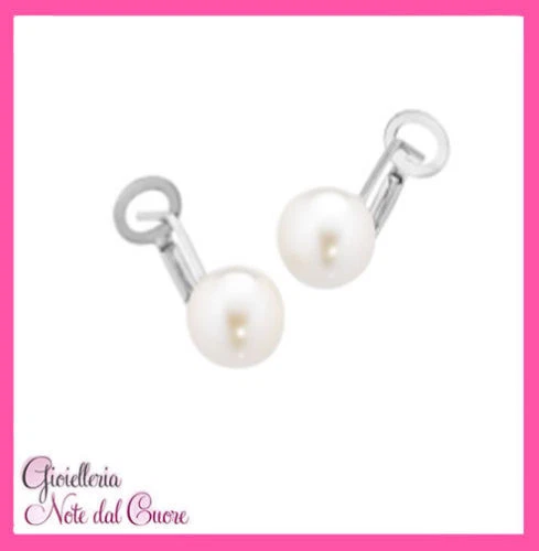 Orecchini Pendenti Lusso Con Perle E Zirconi - Placcato Oro 18k - 25mm - Nuovi