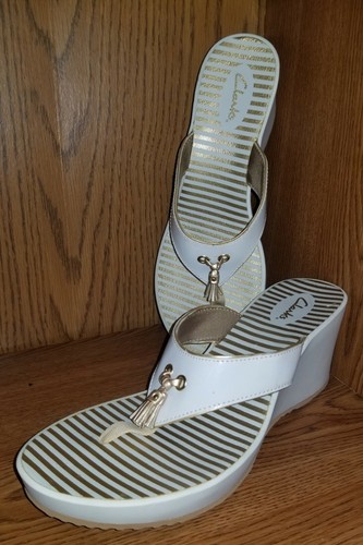 Clarks Wedge Slides. Size 10