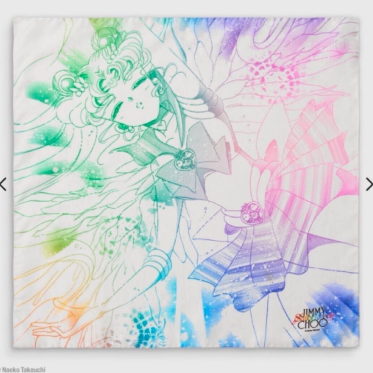 SAILOR MOON x JIMMY CHOO Super Sailor Moon Foulard Silk Scarf