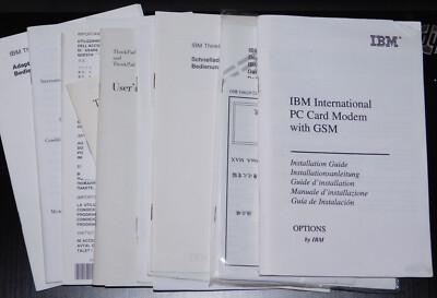 Anleitungen Installation Guide User's Manual für IBM ThinkPad Zubehör Teile