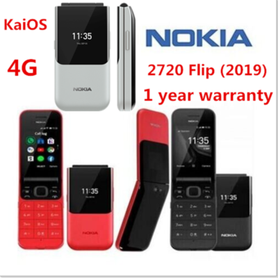 Original Nokia 2720 Flip (2019) 4G LTE Dual SIM KaiOS Unlocked