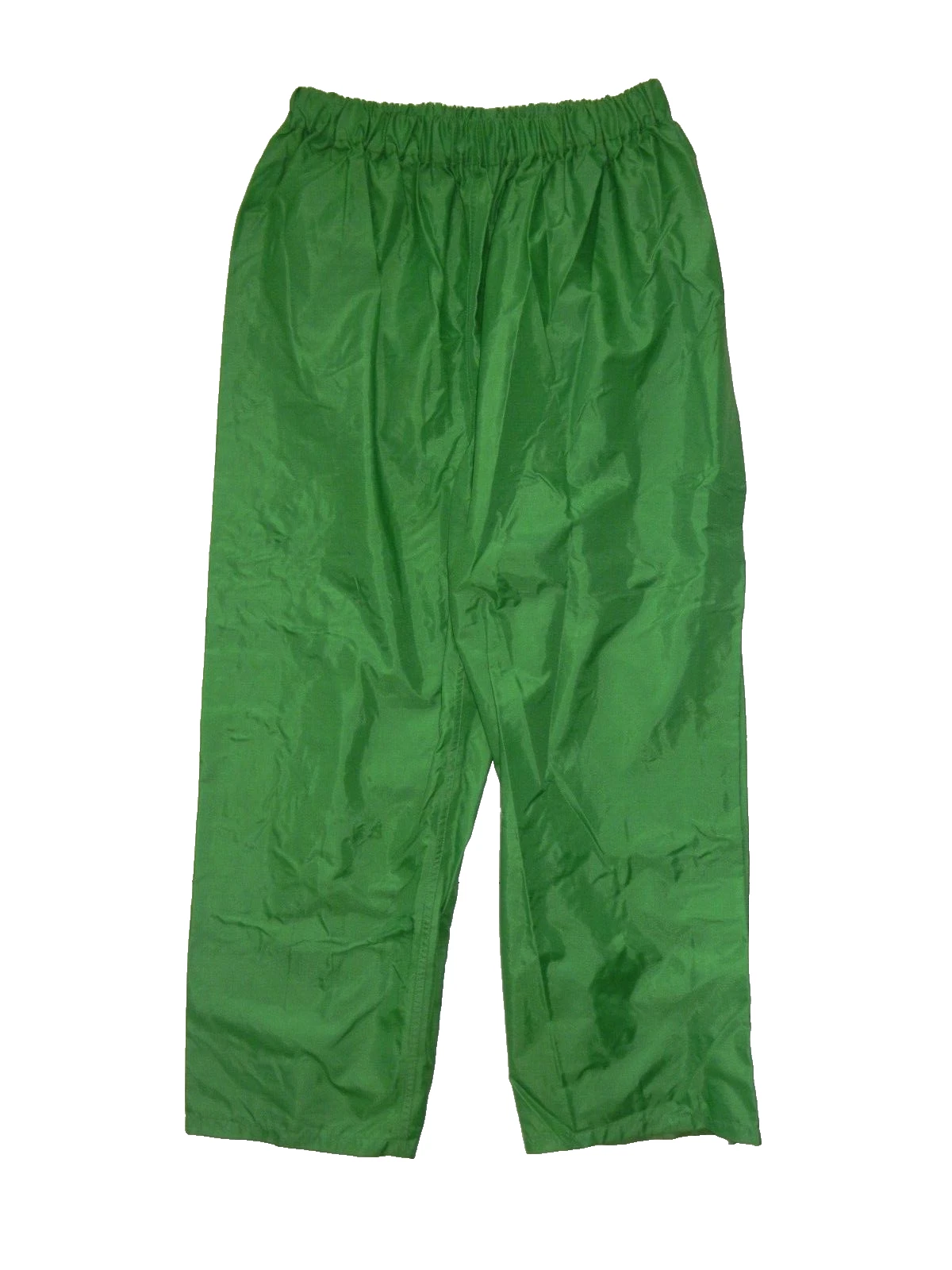 Vtg 90s RUF DUCK x SEATTLE USA MADE Green Nylon WATERPROOF RAIN PANTS Adult 3XL