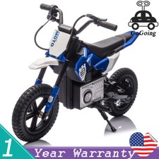 24V Kid Ride On Electric Toy Motocross Motorcycle 200W 3.1-9.32MPH for Aged 5-15