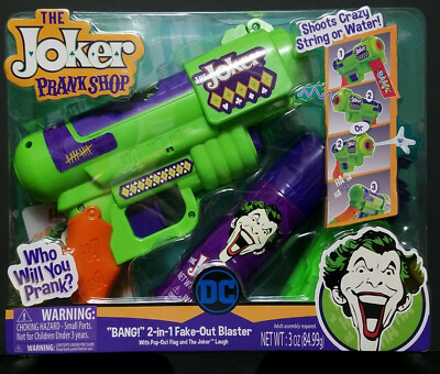 The Joker Prank Shop BANG! 2-in-1 Fake-Out Blaster Shoots Crazy