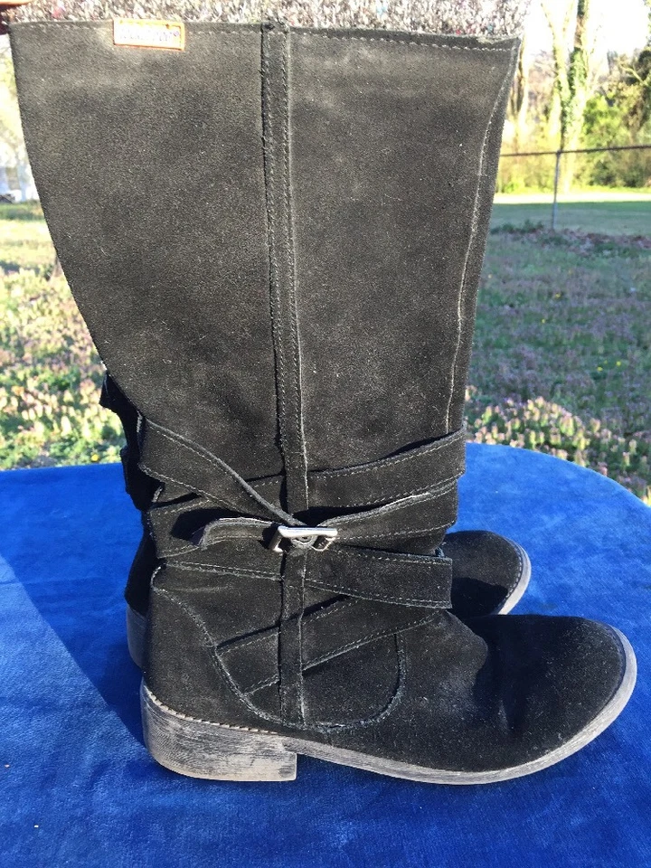 ROCKET DOG Sexy Suede Leather Motorcycle RIDING Cowboy BOOTS Womens Shoes Sz 8.5 - Image 3 of 4