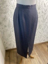 Vintage Grey Wool Pencil Skirt Size 10 USA
