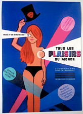SAVIGNAC – TOUS LES PLAISIRS DU MONDE - AFFICHE ORIGINALE - TRÈS RARE – 1962