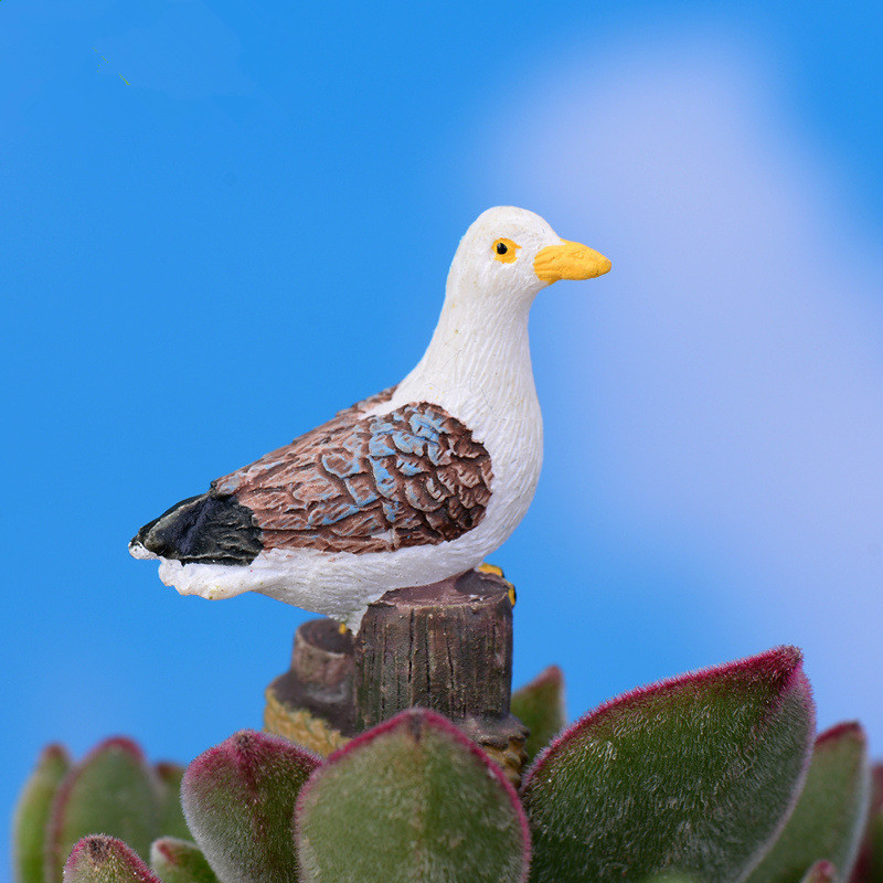 Seagull Decoration 3pcs Turtledove Miniatures Garden Yard Lawn Ornament