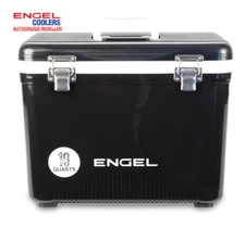 Engel 19qt Leak-Proof, Air Tight, Hard Sided Cooler / Lunchbox Black