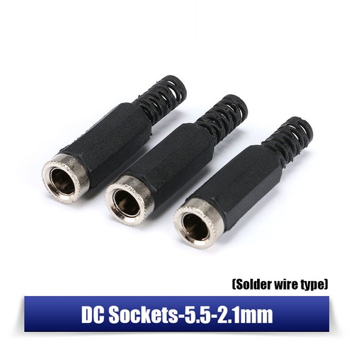 DC Power Jack Plug Panel Socket Male Female Connector Adapter 1.3/2.1/2.5x5.5 mm - Picture 16 of 29