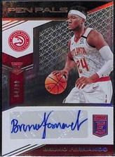 2019 Donruss Elite BRUNO FERNANDO ATL Hawks /99 Pen Pals Silver Holo Auto