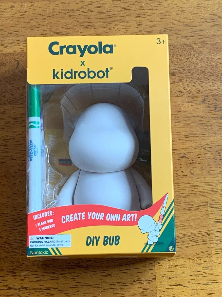 Crayola x Kidrobot DIY Foomi Blank Figure Create Your Own Art DYI