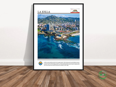 LA JOLLA-California Travel Poster Print-Vacation-Gift Wall Art Decor (1)