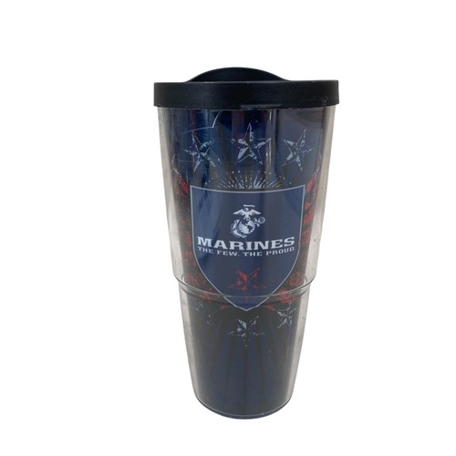Tervis Marine Crops Becher mit Deckel 24 Unzen Klar Doppelwandig Die Wenigen Stolzen