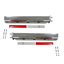 New 1.125" Semi Truck Straight Spring Loaded Mud Flap Hanger Chrome Steel RH&LH