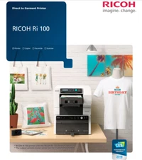 Ricoh RI 100 DTG Direct to Garment Printer NEW 1yr Warranty 