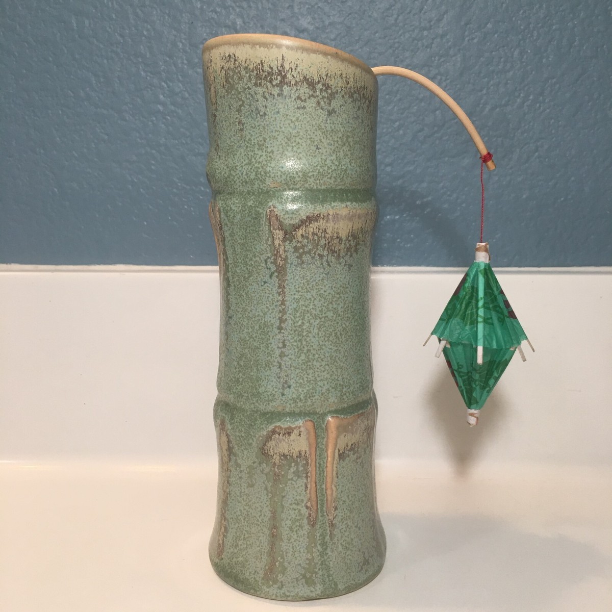 TIKI FARM BAMBOO MUG IN AGAVE GREEN NIB | eBay