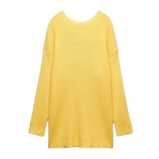 Zara Yellow Sweater Mini Dress(Size Medium)