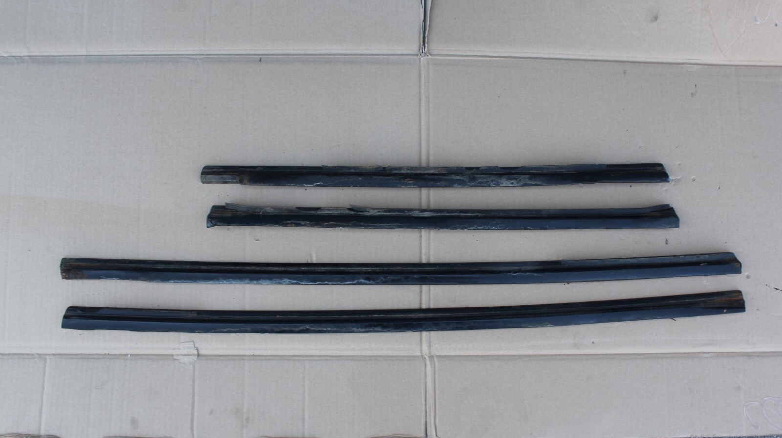 GENUINE BMW E34 DOOR COVER M TECHNIC M-TECH FRONT REAR LOWER 4PCS  