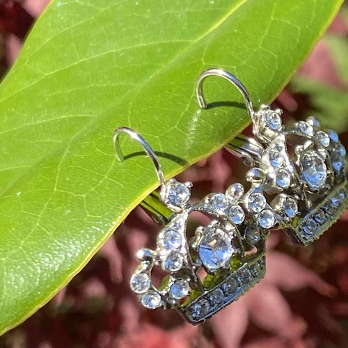 Vintage Kirks Folly Victorian Revival Earrings Estate Jewelry Pre-Owned Signed - Picture 8 of 12