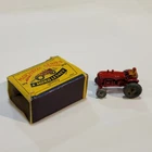 Vintage 1953 Lesney Matchbox #4 Massey Harris Tractor Toy in Box Pre-Owned (A#53