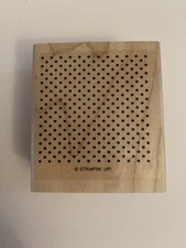 Stampin Up! Dots Wood Mounted Rubber Stamp New RS52