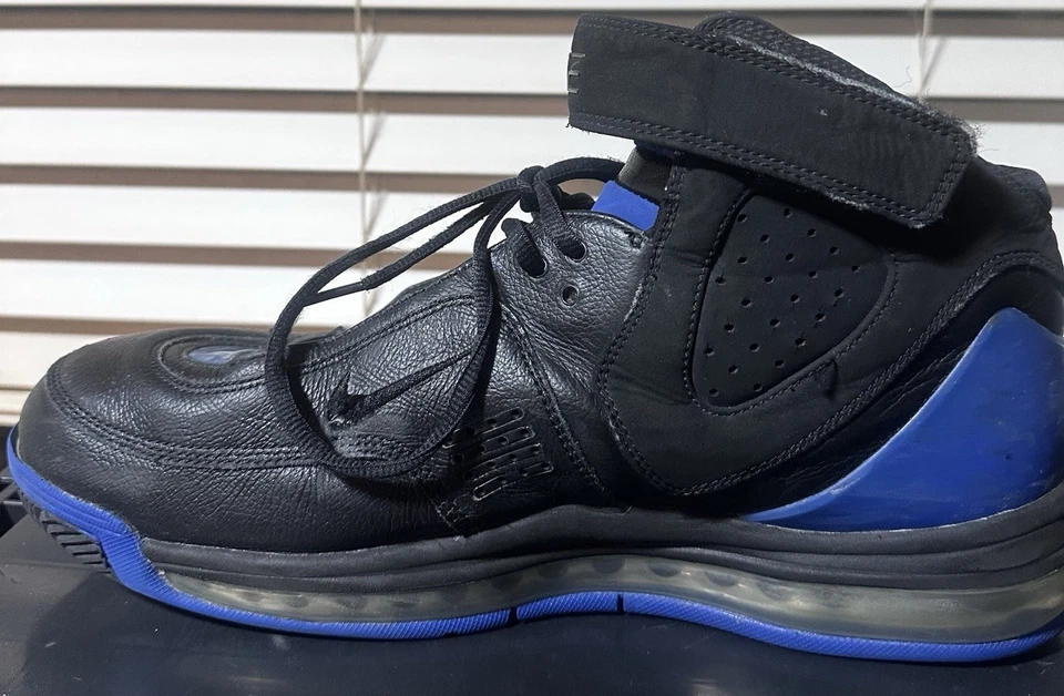 Camiseta alta Nike Air Max Elite negra azul para hombre 12,5 Foto 4 de 4