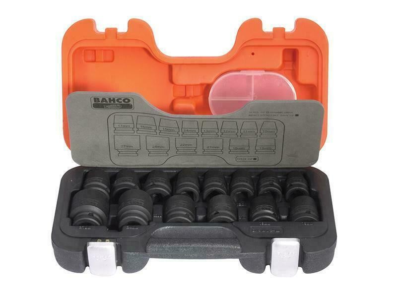 Bahco 1/2in. Drive Standard Impact Socket Set 14 Piece Metric 10 - 27mm - D/S14 - Image 7