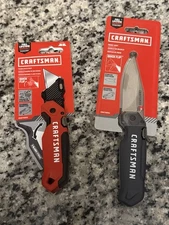 “Craftsman” Folding Knife & Folding Utility Knife “Combo”  Fast Shipping