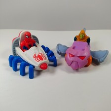 2 VTG 1995 McDonald's Spiderman and Hobgoblin Marvel toys 297B8