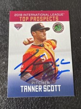 Tanner Scott Ip Signed 2018 Choice International League Top Prospects Card GTP