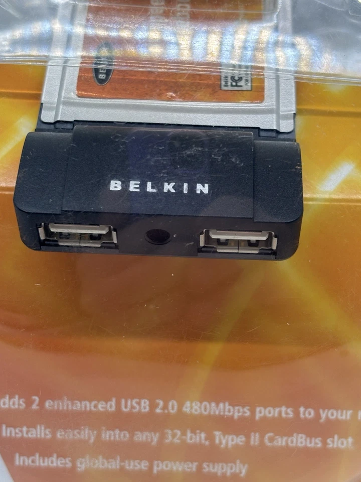 2003 Belkin Hi-Speed USB 2.0 Notebook Card Windows 98 SE/2000/XP/Me Compatible - Image 2 of 4