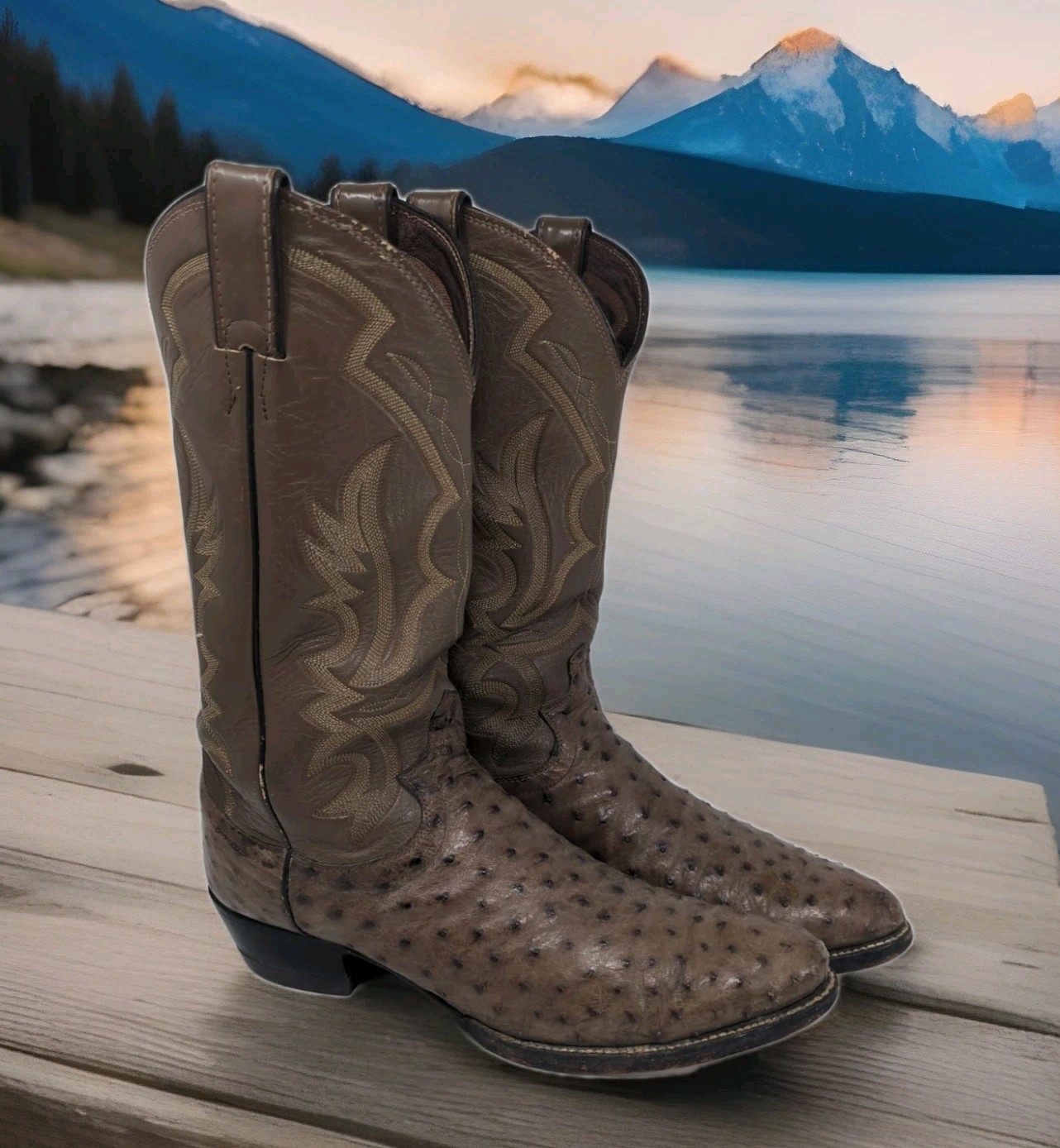 S 9.5 Western 9792 Taupe Brown