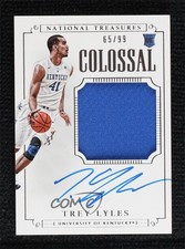2015 National Treasures College Colossal Signatures 65/99 Trey Lyles Auto 1s6