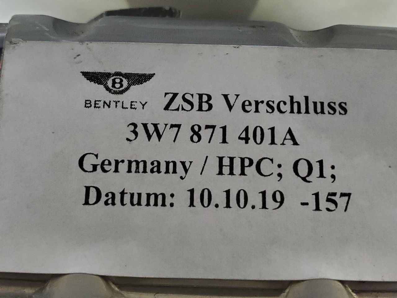 Used Part fits: 2007 Bentley CONTINENTAL GTC Grade A