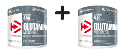 2 x Dymatize Glutamine Micronized (400g) Unflavored (81,19 EUR/kg)