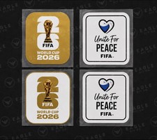 2026 Copa Mundial de la FIFA México Estados Unidos Canadá PVC Parche Insignia Set Oro