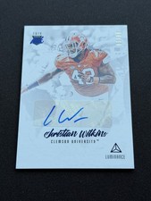 2019 Panini Luminance Christian Wilkins Ink Blue Auto /99 #RI-CW Rookie Card RC