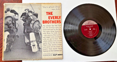1958 The Every Brothers Debut Vinyl Album Cadence CLP-3003 Nice Condition
